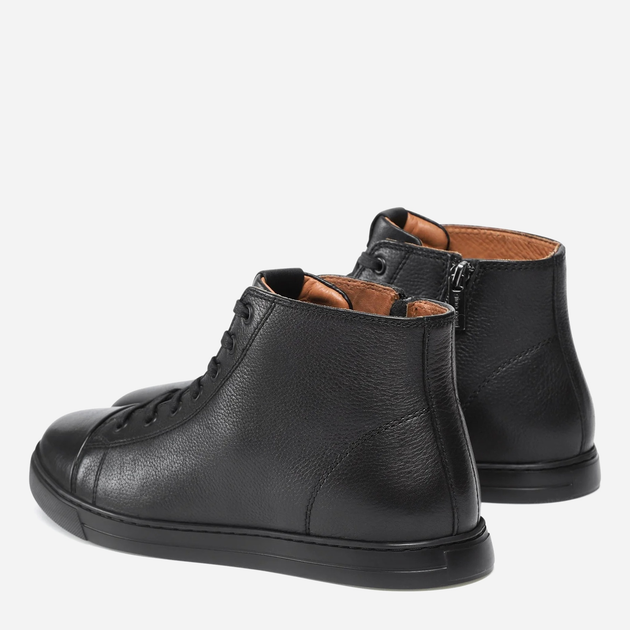 Botki męskie skórzane sznurowane Gino Rossi MI08-OTSEGO-33 40 27.2 cm Czarne (5904862436494) - obraz 3
