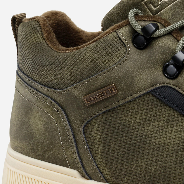 Trzewiki męskie niskie sznurowane Lanetti MP07-01543-03 43 28.4 cm Khaki (5904862049816) - obraz 5