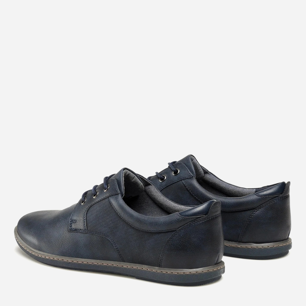 Buty derby męskie Ottimo MYL8455-1 41 28.5 cm Ciemnoniebieskie (5904862199382) - obraz 3