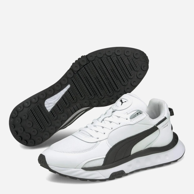 Чоловічі кросівки для залу Puma Wild Rider Route 38159702 41 26.5 см Білий/Чорний (4063699919332) - зображення 2