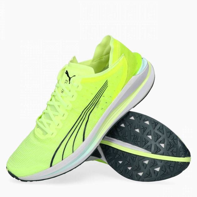 Buty do biegania po asfalcie męskie Puma Electrify Nitro Turn 37670404 40.5 26 cm Jasnozielone (4064536794457) - obraz 2