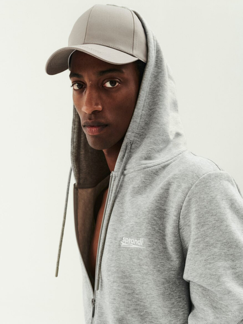 Толстовка на блискавці чоловіча Sprandi SS21-BLM005 L Grey (5903698655642) - зображення 6