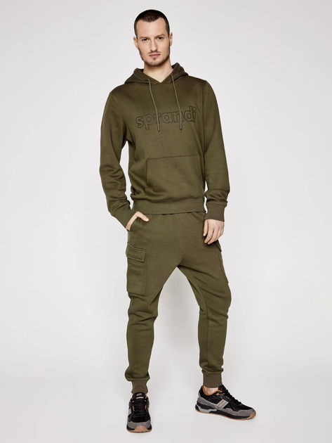 Bluza męska z kapturem Sprandi SS21-BLM003 XXL Khaki (5903698655741) - obraz 4