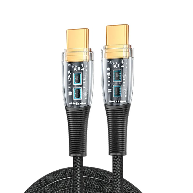 Кабель USB Type-C to Type-C (1.2м) PD 100W/6А провод для быстрой ...