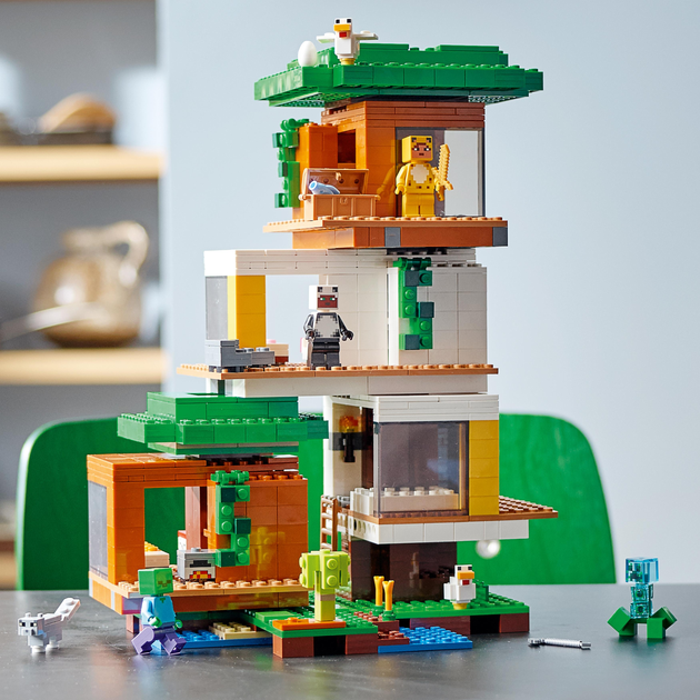 Конструктор LEGO Minecraft Сучасний будиночок на дереві 909 деталей (21174) - зображення 4