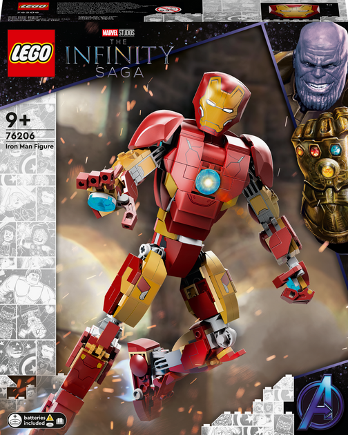 Конструктор LEGO Super Heroes Marvel Фігурка Залізної людини 381 деталь (76206) - зображення 1