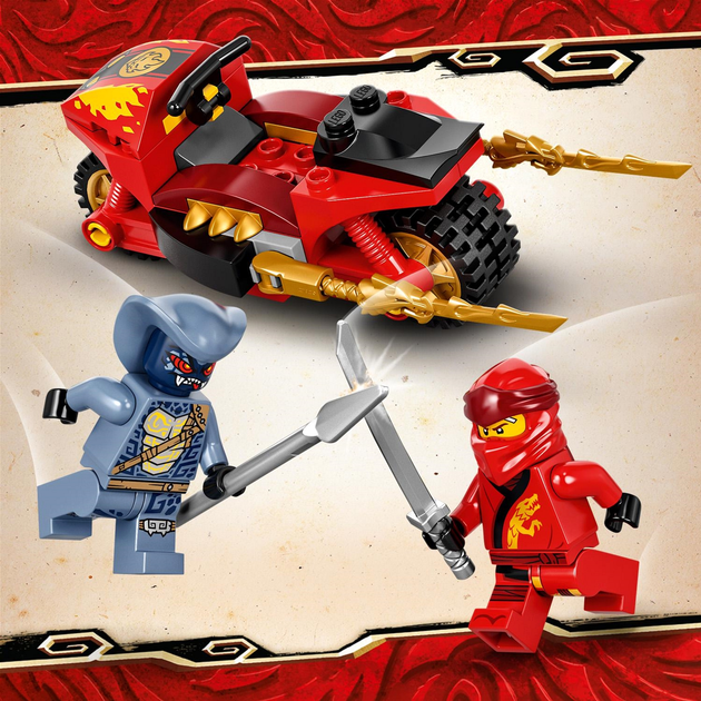 Конструктор LEGO Ninjago Мотоцикл Кая 54 деталі (71734) - зображення 6