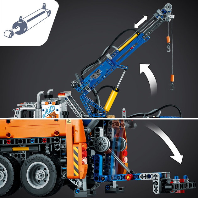 Zestaw klocków LEGO Technic Ciężki samochód pomocy drogowej 2017 elementów (42128) - obraz 10