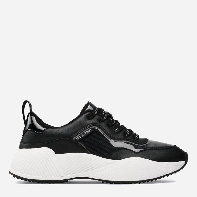 Sneakersy damskie na wysokiej platformie do kostki Calvin Klein Beaulah B4E00134 37 Czarne (194060717661) - obraz 1