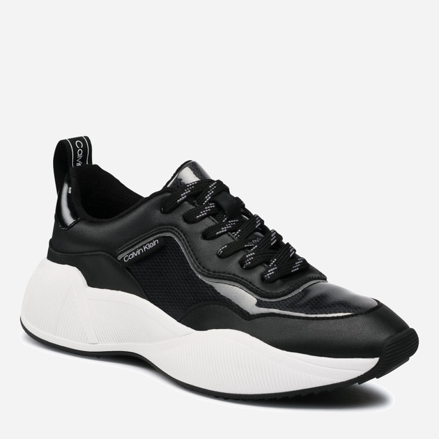 Sneakersy damskie na wysokiej platformie do kostki Calvin Klein Beaulah B4E00134 37 Czarne (194060717661) - obraz 2