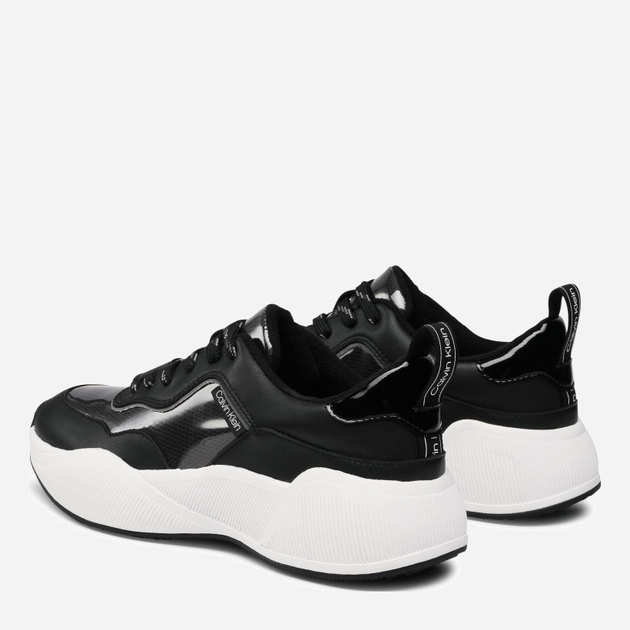 Sneakersy damskie na wysokiej platformie do kostki Calvin Klein Beaulah B4E00134 37 Czarne (194060717661) - obraz 4