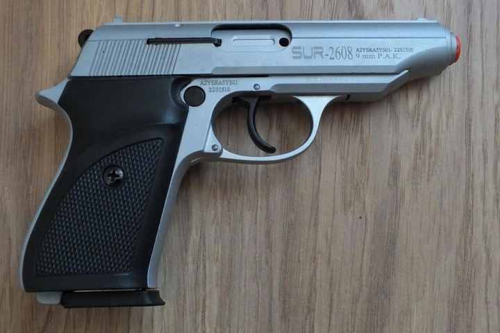 Сигнальный пистолет Sur 2608 Chrome с дополнительным магазином - изображение 2