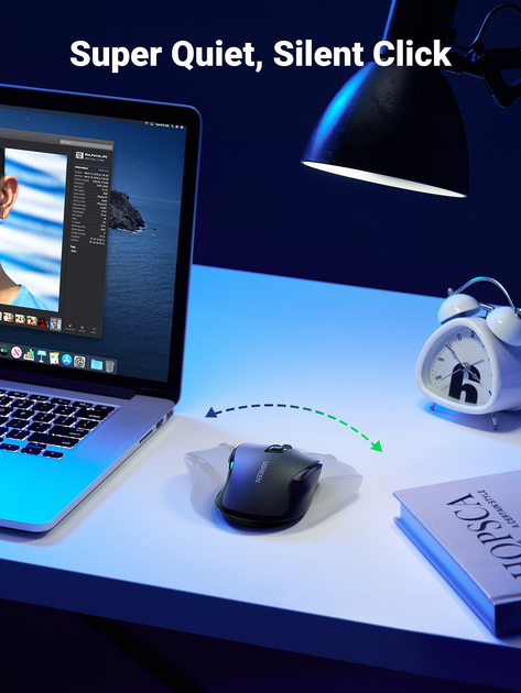 Мышь Ugreen MU006 Ergonomic Wireless Blue (UGR-90545) - изображение 4