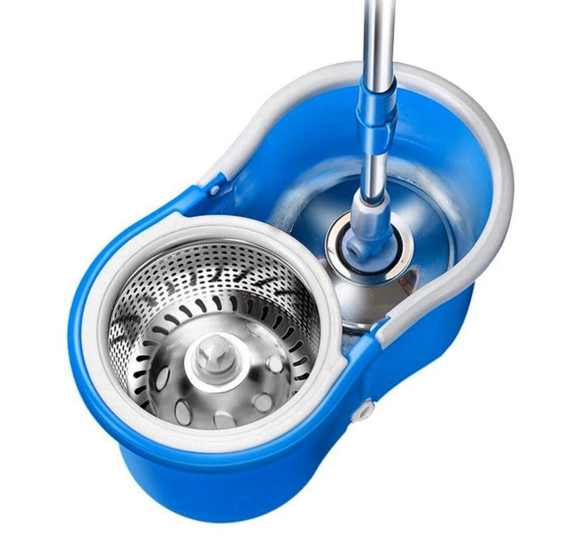 Ведро со шваброй и отжимом Spin Mop 360 с насадкой из микрофибры от ...