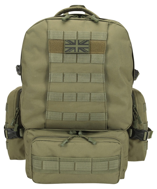 Рюкзак тактичний армійський військовий KOMBAT UK Expedition Pack оливковий 50л (SK-kb-ep51-olgr) - зображення 2