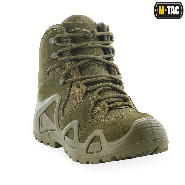 Ботинки тактические M-Tac замшевые обуви для военнослужащих Alligator 39 оливковый (SK-30801001-39) - изображение 2