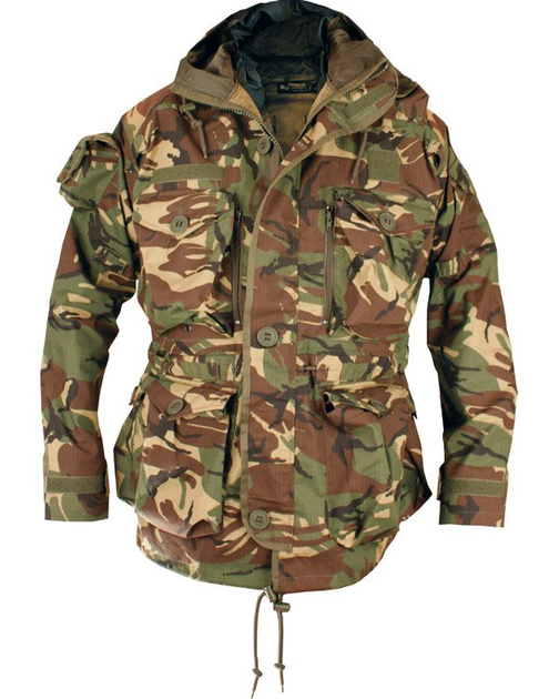 Куртка чоловіча тактична KOMBAT UK військова з липучками під шеврони ЗСУ SAS Style XL зелений хакі (SK-kb-sassaj-dpm-xl) - зображення 1