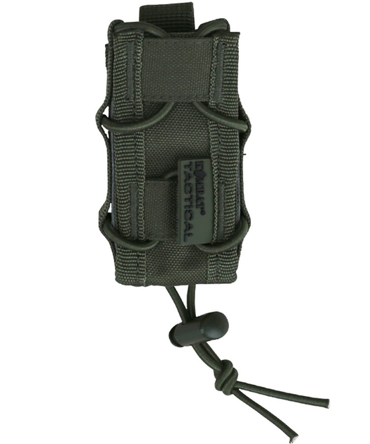 Подсумок тактический для пистолетного магазина KOMBAT UK Single Pistol Mag Pouch оливковый (SK-kb-spmp-olgr) - изображение 1