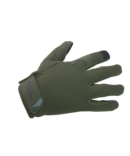 Тактические перчатки KOMBAT UK защитные перчатки XL оливковый (SK-kb-og-olgr-xl) - изображение 1