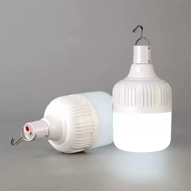 Лампа-ліхтар для кемпінгу акумуляторна LED Lamp 1200mAh автономна світлодіодна з трьома режимами роботи та гаком XO YH04 White - зображення 15