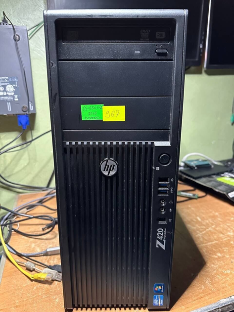 Рабочая станция HP Workstation / Xeon E5-1650 v2 (6(12) ядер по 3.5-3.9 ...