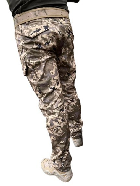 Теплі військові штани, піксель Softshell (софтшел), розмір 44 - зображення 2