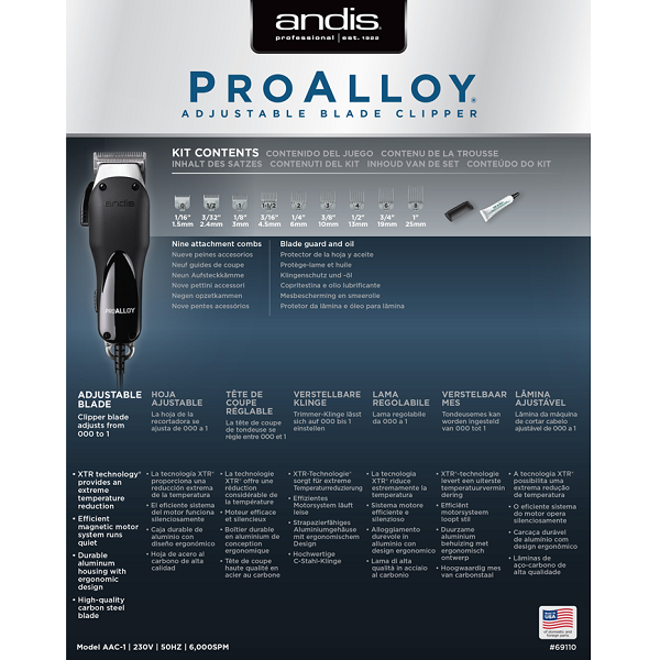 Машинка для стрижки Andis 69110 Pro Alloy мережева (AND69110) - зображення 3