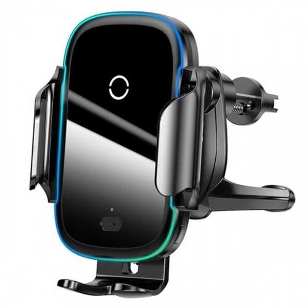 Автотримач з бездротовою зарядкою Baseus Wireless Charger Light Electric 15W - зображення 1