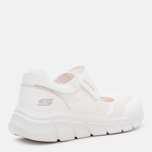 Жіночі кросівки Skechers Bobs B Flex 117105 WHT 37 (7US) 24 см Білі (196311189104) - зображення 4