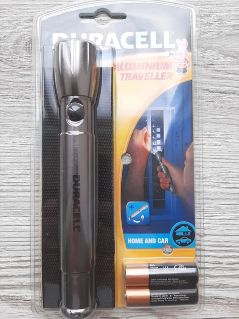 Фонарик ручной Duracell aluminium traveller 2AA бытовой криптоновый ...