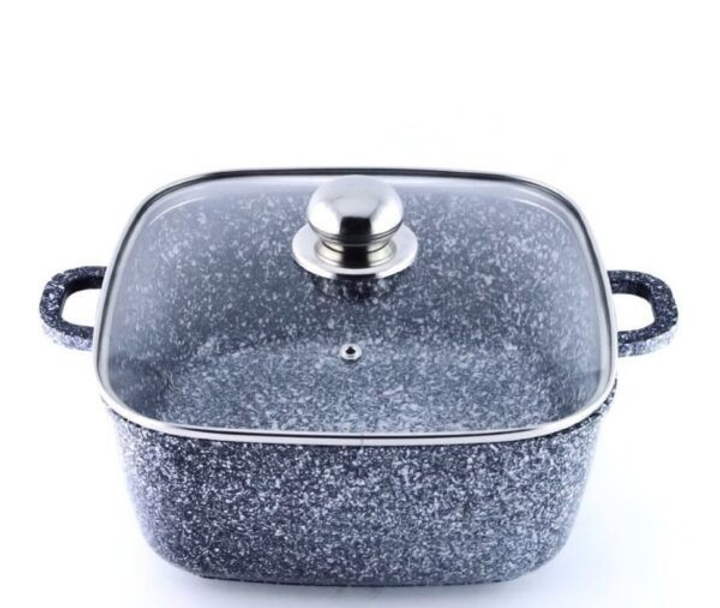 Кастрюля с крышкой и мраморным покрытием Benson BN-362 5,1 л 24 см ...
