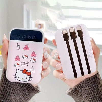 УМБ Powerbank портативная зарядка Hello Kitty 10000 mAh с чехлом