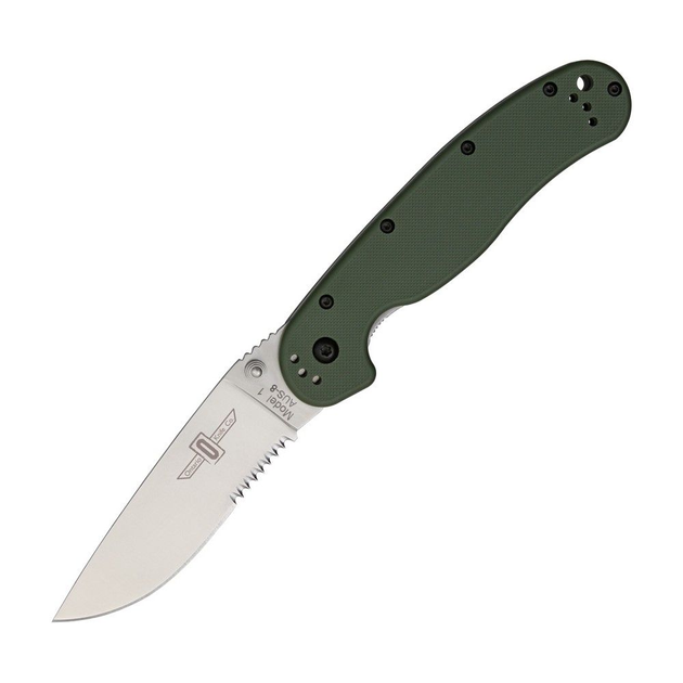 Нож Ontario RAT-1 Serr Olive Drab - изображение 1
