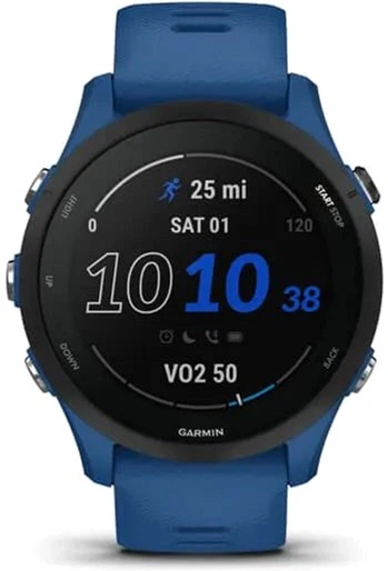Смарт-годинник Garmin Forerunner 255 Basic 46 mm Tidal Blue (010-02641-11) - зображення 3