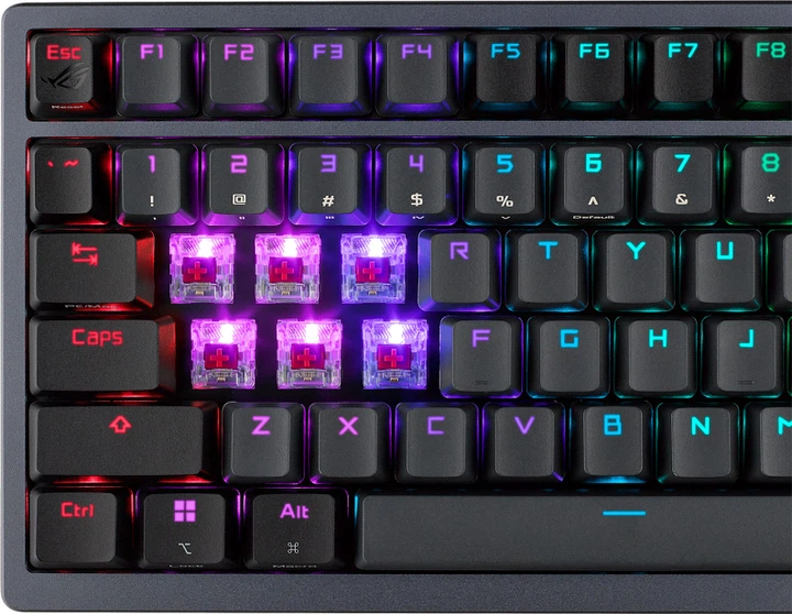 Клавиатура беспроводная Asus ROG Azoth NX Red EN PBT USB/Wireless