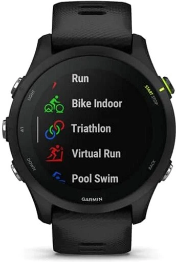 Smartwatch Garmin Forerunner 255 Music 46 mm Czarny (010-02641-30) - obraz 4