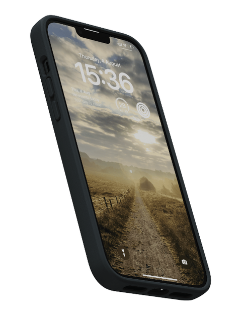 Чехол накладка Njord Suede Comfort+ Case Black для iPhone 14 (NA41CM00) - изображение 4