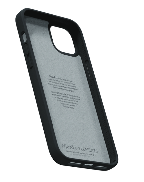 Чехол накладка Njord Suede Comfort+ Case Black для iPhone 14 (NA41CM00) - изображение 2