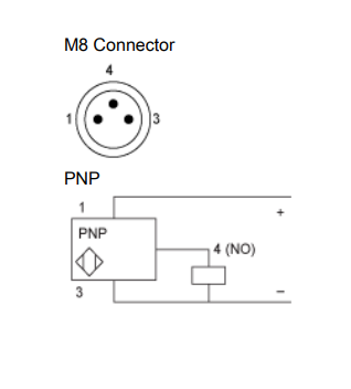 Индуктивный датчик M5, Sn=0.8mm, PNP/NO, разъем M8, XS1N05PA311S Telemecanique - изображение 3