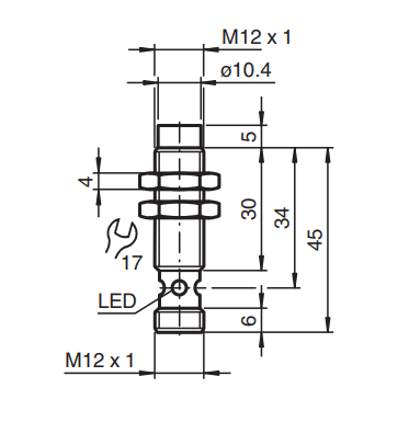 Датчик индуктивный M12, PNP/NO+NC, Sn=4mm, NBN4-12GM35-A2-V1 Pepperl+Fuchs - изображение 2