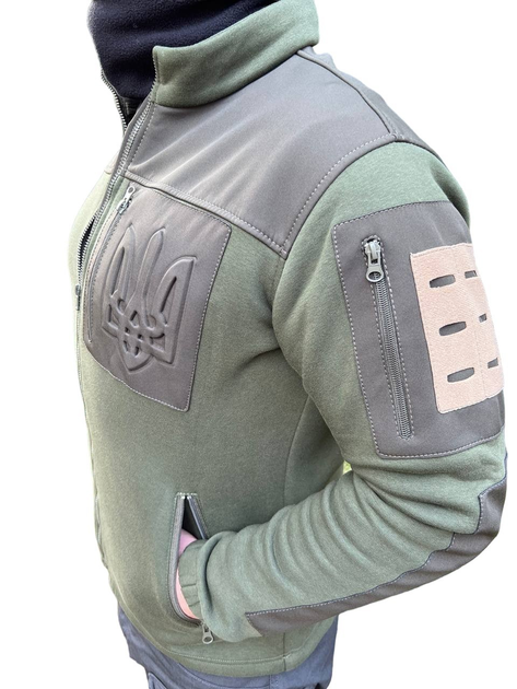 Кофта фліс з гербом Softshell зелений M - зображення 2