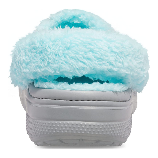 Зимові утеплені крокси Crocs Baya Lined Fuzz-Strap Clogs 40-41 р 25.8-26.7 см Сірі з бірюзовим 206633-0IG M8/W10 Grey/Ice blue - зображення 6
