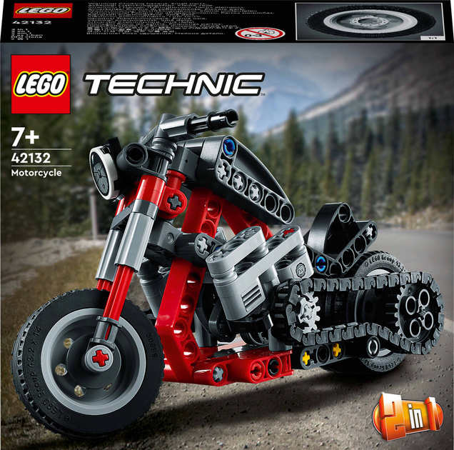Zestaw klocków LEGO Technic Motocykl 163 elementy (42132) - obraz 1