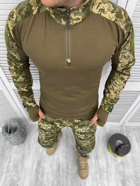 Тактическая военная форма комплект M16 ( Убакс + Штаны ), Камуфляж: Пиксель ВСУ, Размер: M - изображение 2