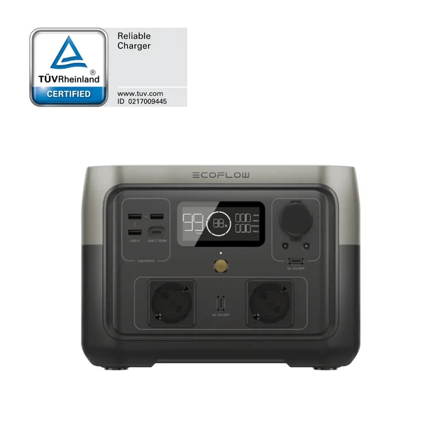 Зарядная станция EcoFlow RIVER 2 Max 512Wh | 500W (ZMR610-B-EU