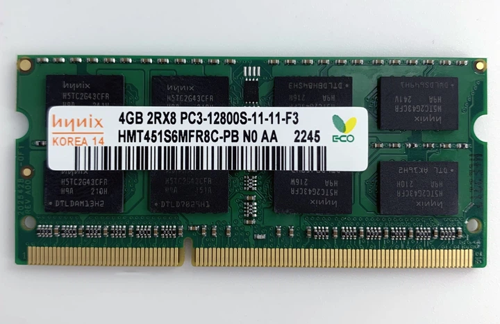 Модуль пам'яті SODIMM Hynix 4GB 1.5v 2Rx8 PC3-12800S-11-11-F3 DDR3