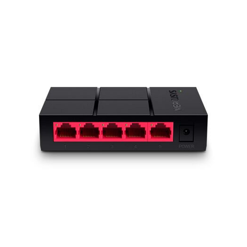 Комутатор Mercusys MS105G 5хGE10/100/1000MBit/s пластиковий корпус Black - Фото 1 Комутатор Mercusys MS105G 5хGE10/100/1000MBit/s пластиковий корпус Black - зображення 1