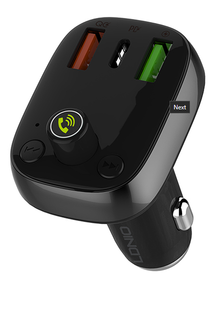 FM-трансмітер адаптер автомобільний Ldnio з Bluetooth C704Q 2USB / 1Type-C PD / QC4.0 36W - Фото 3 FM-трансмітер адаптер автомобільний Ldnio з Bluetooth C704Q 2USB / 1Type-C PD / QC4.0 36W - зображення 3