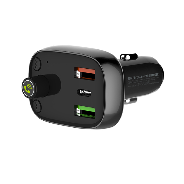 FM-трансмітер адаптер автомобільний Ldnio з Bluetooth C704Q 2USB / 1Type-C PD / QC4.0 36W - Фото 4 FM-трансмітер адаптер автомобільний Ldnio з Bluetooth C704Q 2USB / 1Type-C PD / QC4.0 36W - зображення 4