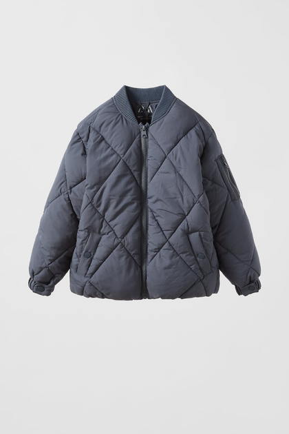 Куртка бомбер для мальчика демисезонная 8610 ZARA 152 см Темно-синий ...